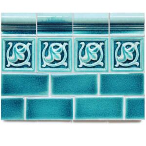 Alternative view of Bermuda crackle glaze