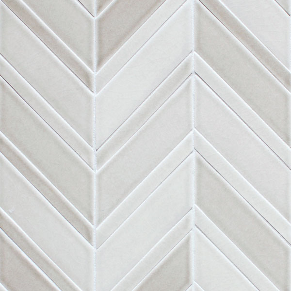 Chevron – Dimensional mosaic – Encore Ceramics