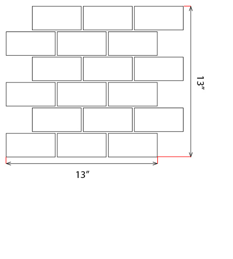 2×4 brick mosaic – Encore Ceramics