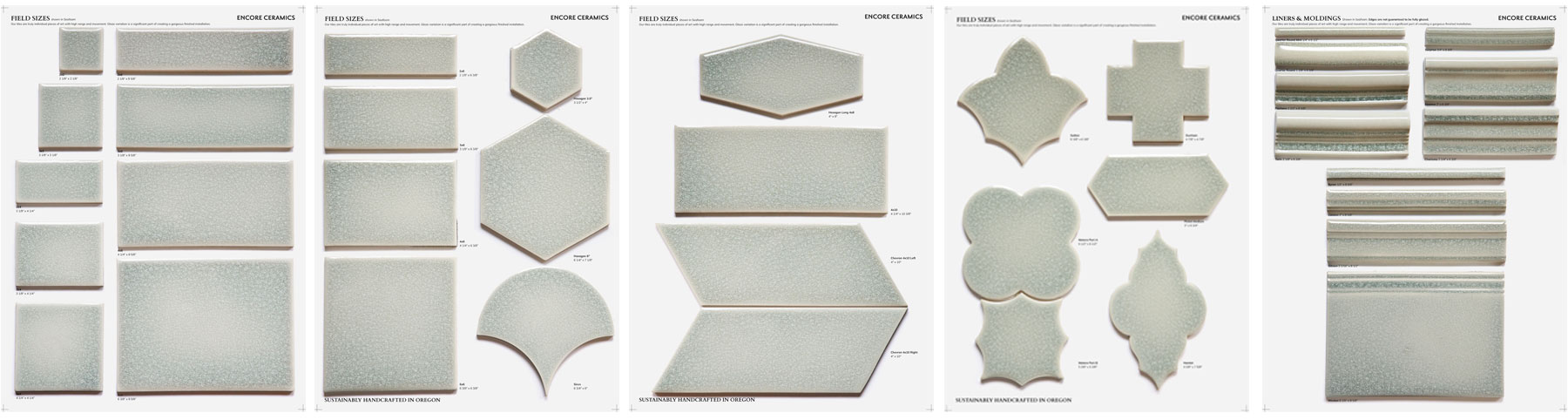 Reference Boards: Fields & Moldings<br>group of 5<br>
